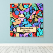 NEUROGRAPHISCHE DIGITALE WASSERFARBEN LEINWANDDRUCK (Insitu (Holzboden))