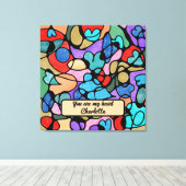 NEUROGRAPHISCHE DIGITALE WASSERFARBEN LEINWANDDRUCK (Insitu (Holzboden))