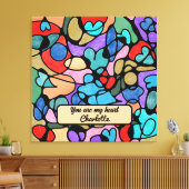 NEUROGRAPHISCHE DIGITALE WASSERFARBEN LEINWANDDRUCK (Insitu (Wohnzimmer))