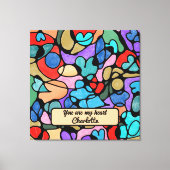 NEUROGRAPHISCHE DIGITALE WASSERFARBEN LEINWANDDRUCK (Vorderseite)