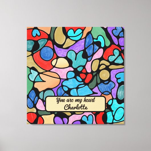 NEUROGRAPHISCHE DIGITALE WASSERFARBEN LEINWANDDRUCK (Vorderseite)