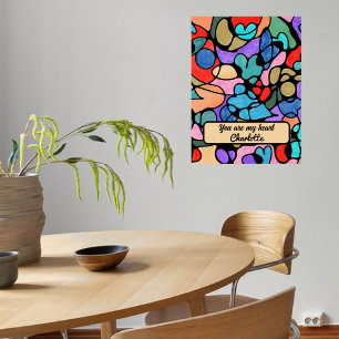 NEUROGRAPHISCHE DIGITALE WASSERFARBEN POSTER