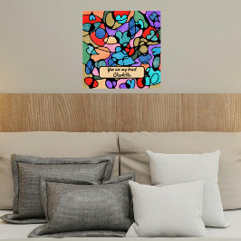 NEUROGRAPHISCHE DIGITALE WASSERFARBEN POSTER