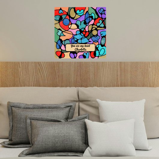 NEUROGRAPHISCHE DIGITALE WASSERFARBEN POSTER