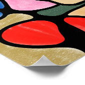 NEUROGRAPHISCHE DIGITALE WASSERFARBEN POSTER (Ecke)