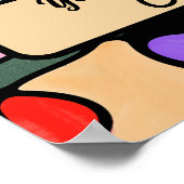 NEUROGRAPHISCHE DIGITALE WASSERFARBEN POSTER (Ecke)