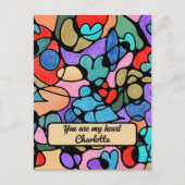 NEUROGRAPHISCHE DIGITALE WASSERFARBEN POSTKARTE (Vorderseite)