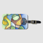 Neurographische Kunst Gepäckanhänger (Vorderseite (Horizontal))