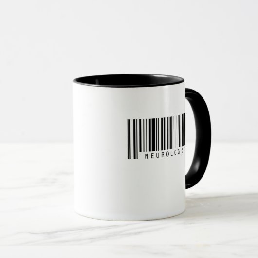 Neurologe-Barcode Tasse (VorderseiteRechts)