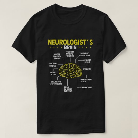Neurologe Brain Neurology Science Neuroscience T-Shirt (Design vorne)