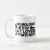 Neurologe Cat Lover Kaffeetasse (Links)