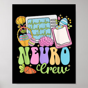 Neurologe Crew Happy Ostertag Mohn Neurologie Kran Poster