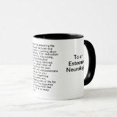 Neurologe Danksagung Tasse (VorderseiteRechts)