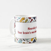 Neurologe Hirnarzt Muster Geschenk Kaffeetasse (Vorderseite Links)