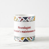 Neurologe Hirnarzt Muster Geschenk Kaffeetasse (Mittel)