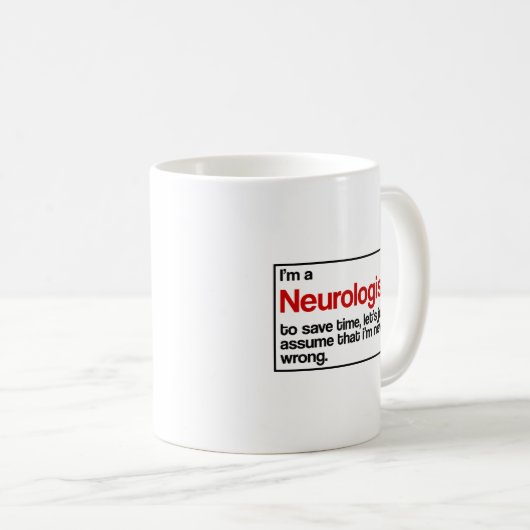 Neurologe Kaffeetasse (VorderseiteRechts)
