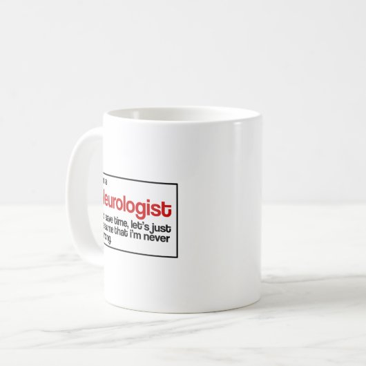 Neurologe Kaffeetasse (Vorderseite Links)
