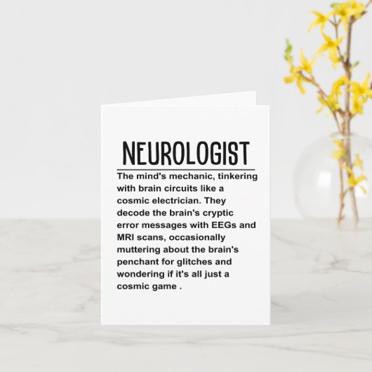 Neurologe Karte (Gelbe Blume)