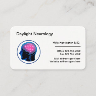 Neurologe modernes Logo-Geschäftskarten-Template Visitenkarte