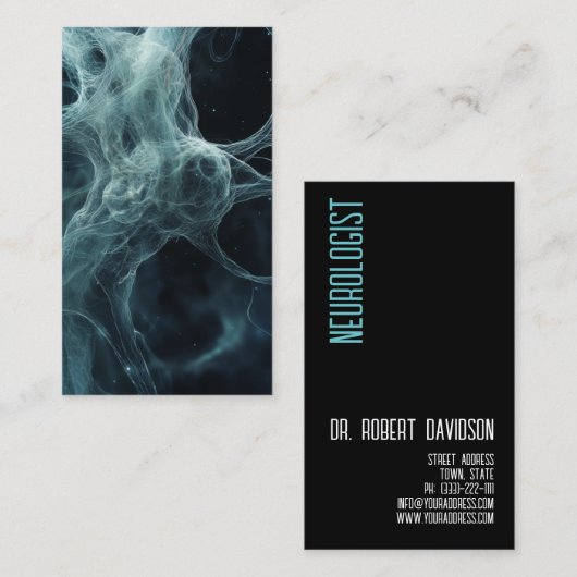 Neurologe Nerves Doctor Medical Modern Bold Visitenkarte (Vorne/Hinten)