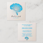 Neurologe/Psychologe Quadratische Visitenkarte (Vorne/Hinten)