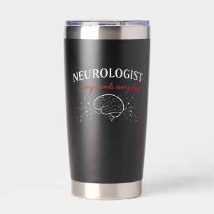 Neurologe rettet jeden Tag Köpfe Design Thermobecher