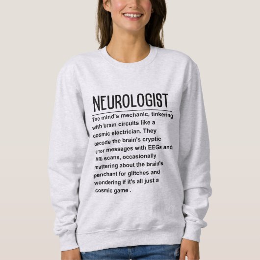Neurologe Sweatshirt (Vorderseite)