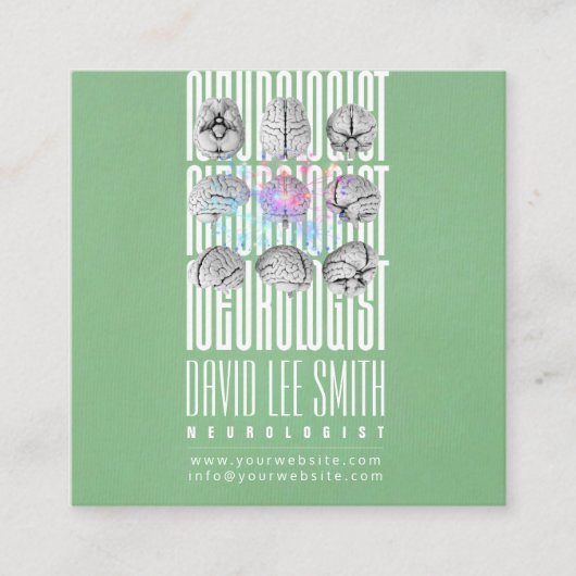 Neurologe Tipographyc Visitenkarte (Vorderseite)