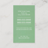 Neurologe Tipographyc Visitenkarte (Rückseite)