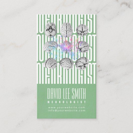 Neurologe Tipographyc Visitenkarte (Vorderseite)