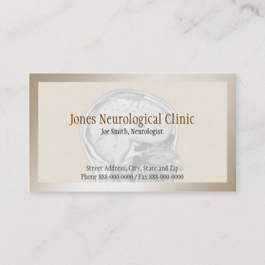 Neurologe-Visitenkarte Visitenkarte (Vorderseite)