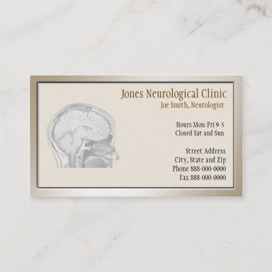 Neurologe-Visitenkarte Visitenkarte (Vorderseite)