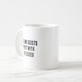 Neurologen tun es mit Reflexen! Kaffeetasse (Vorderseite Links)