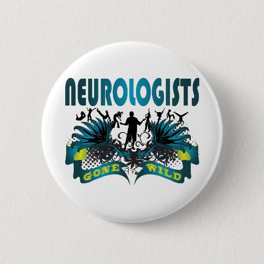 Neurologen wild gegangen button (Vorderseite)