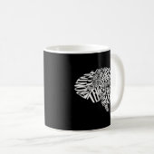 Neurologie Anatomische Hirntypografie Neuro Nurse Kaffeetasse (VorderseiteRechts)