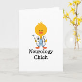 Neurologie Chick Grußkarte Karte (Gelbe Blume)