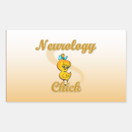 Neurologie Chick Rechteckiger Aufkleber (Vorderseite)