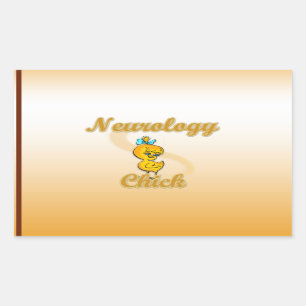 Neurologie Chick Rechteckiger Aufkleber