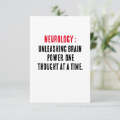 Neurologie: Entfesseln des GehirnPowers, ein Gedan Dankeskarte (Stehend Vorderseite)