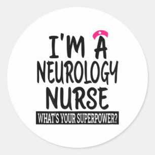 Neurologie Kindergartenschule und ich Runder Aufkleber