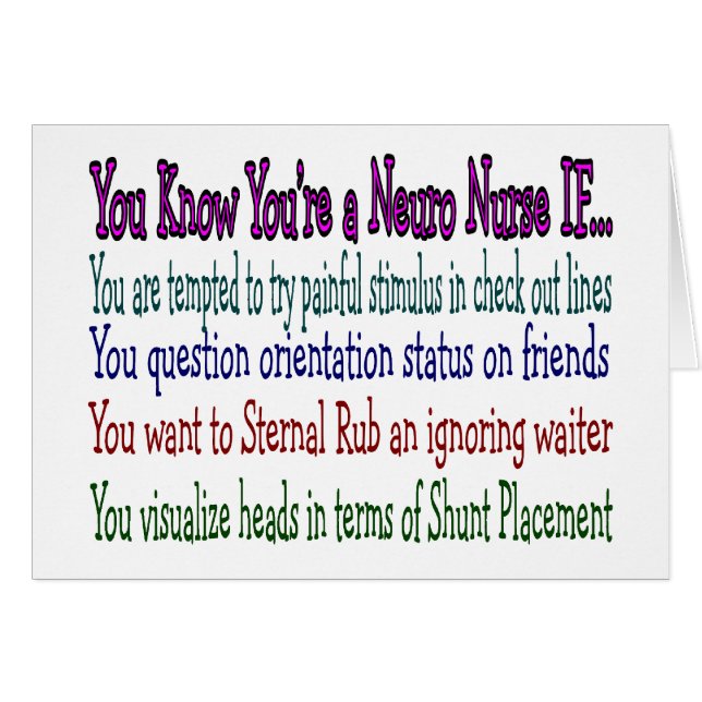 Neurologie-Krankenschwester-unglaublich witzig (Vorderseite (Horizontal))
