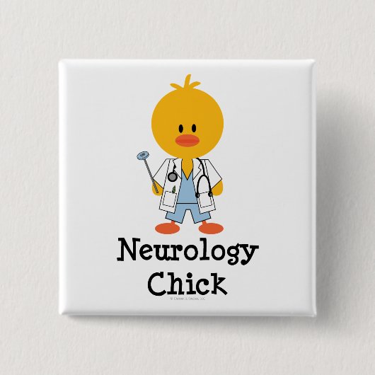 Neurologie-Küken-Knopf Button (Vorderseite)