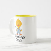 Neurologie-Küken-Tasse Zweifarbige Tasse (Vorderseite Links)