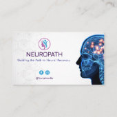 Neurologie | Minimalistisch Visitenkarte (Rückseite)