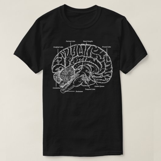 Neurologie Neurowissenschaft des Gehirns T-Shirt (Design vorne)