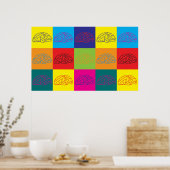 Neurologie Pop Art Poster (Küche)