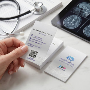Neurologie-Therapie-Geschäft   Minimalistisches Si Visitenkarte