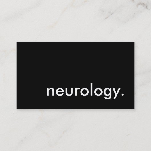 Neurologie. Visitenkarte (Vorderseite)