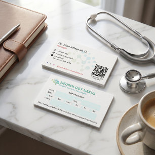 Neurologieklinik-Geschäft   Saubere Terminvereinba Visitenkarte