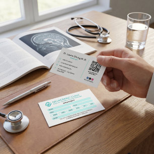 Neurologieklinik-Geschäft   Saubere Terminvereinba Visitenkarte